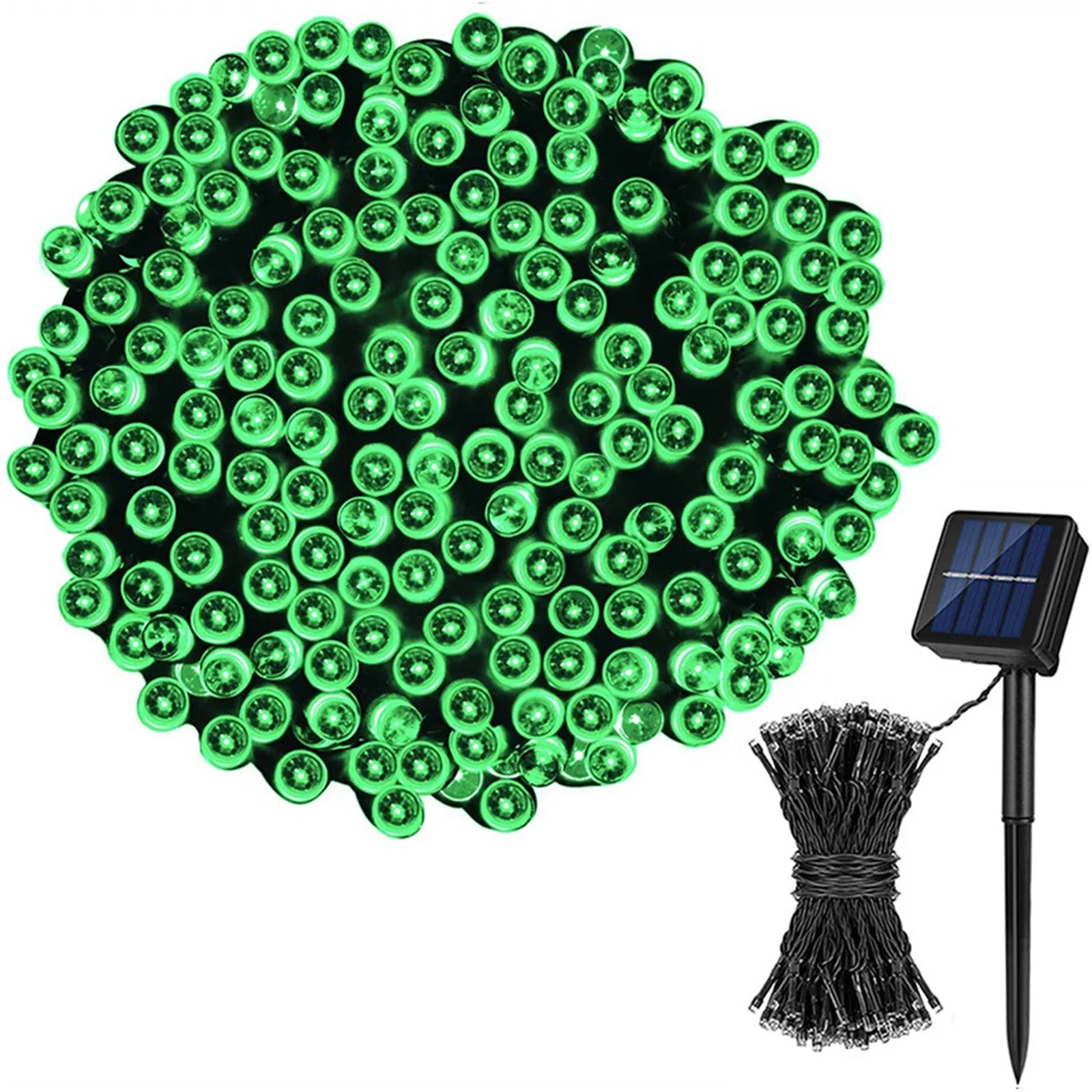 Led Solar Lamp String All Over 8-Function Festival Garden Decoration 12 M100 Lamp Outdoor Waterproof Walkway Garden Decor