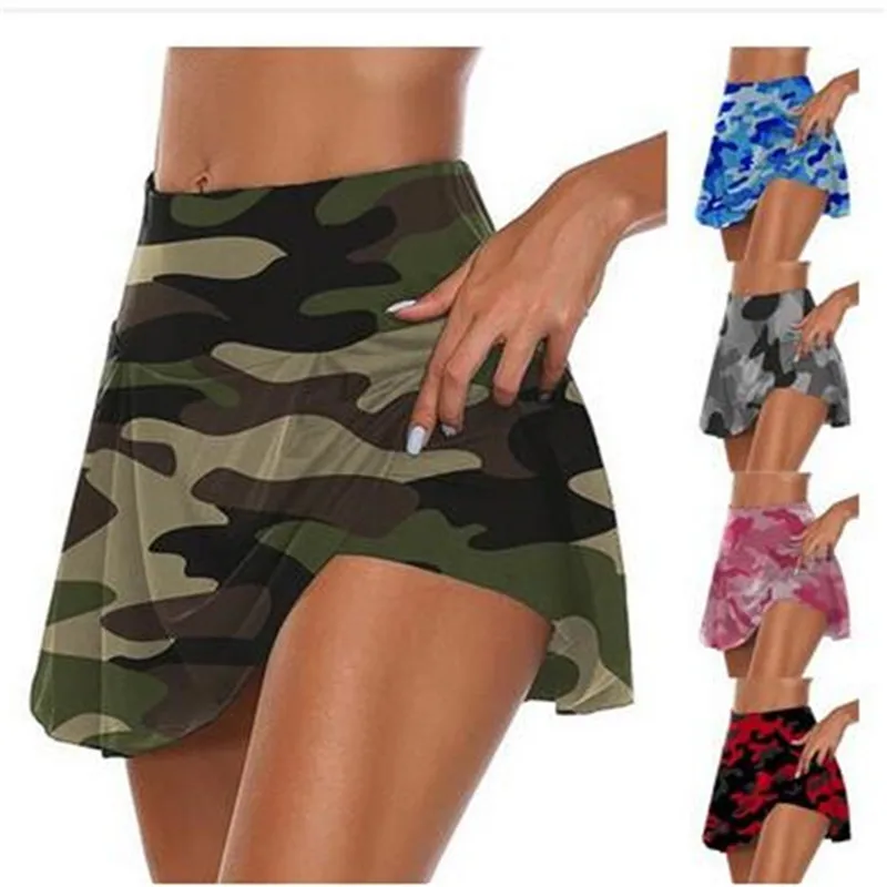 2024 Tennis Per Le Donne Danza Fitness Gonne Sportive Solide Tennis Femminile Running Skort Active Athletic Yoga Fitness Gonna Corta