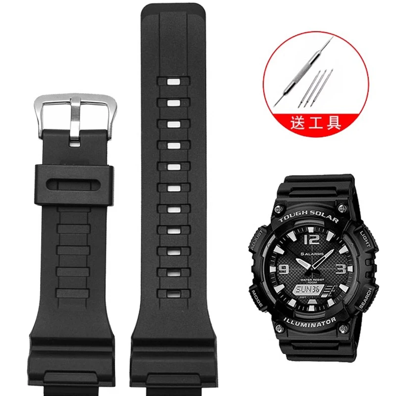 Cinturino In Silicone Per Casio Aq-S810W 800 W-735H Trt-110H Aeq-110W Ae-1000W W-735H Sgw-300H Mrw-200H F-180Wh