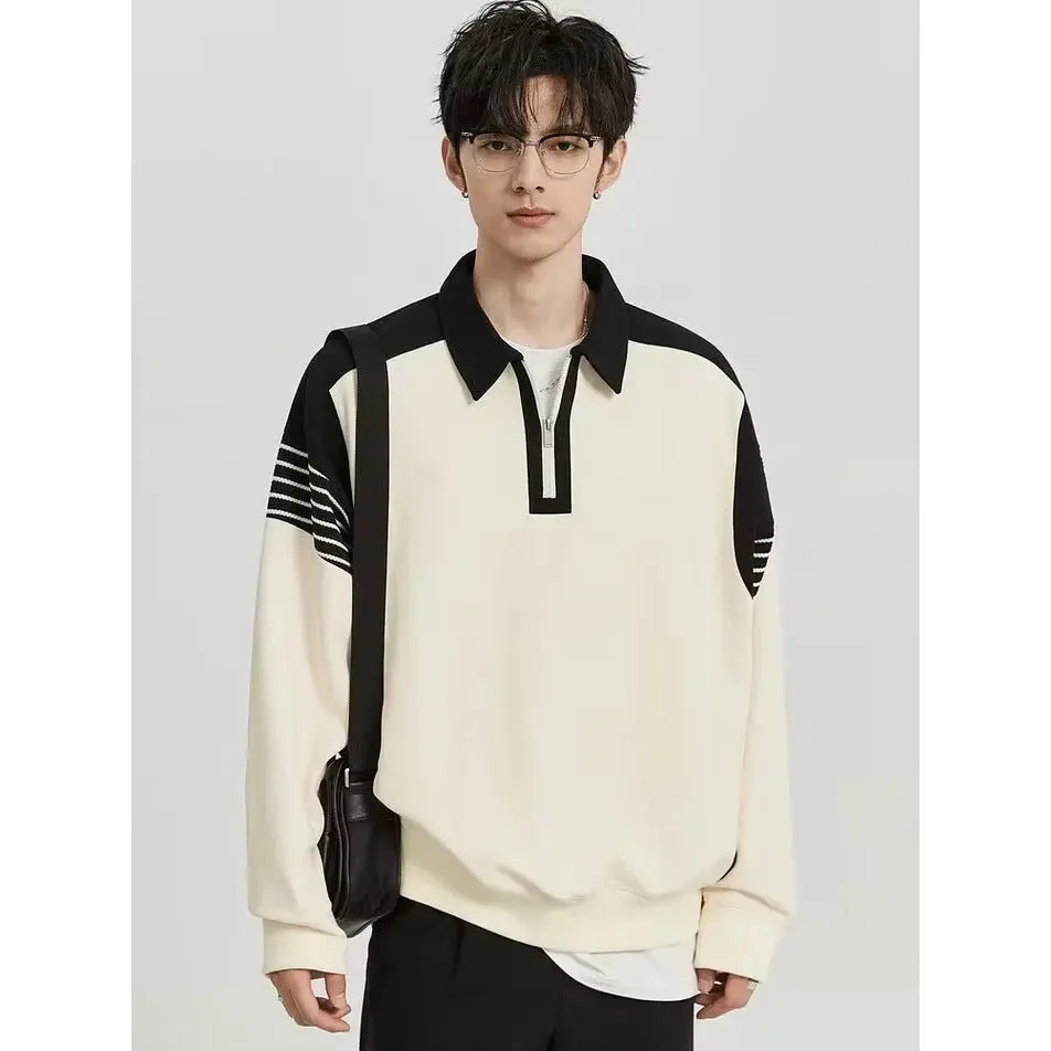 Pullover Uomo Spesso Caldo Lavorato A Maglia Uomo Maglione Solido Moda Maglioni Mezza Zip 2024 Primavera Autunno Comodo Cappotto Invernale In Pile Cas