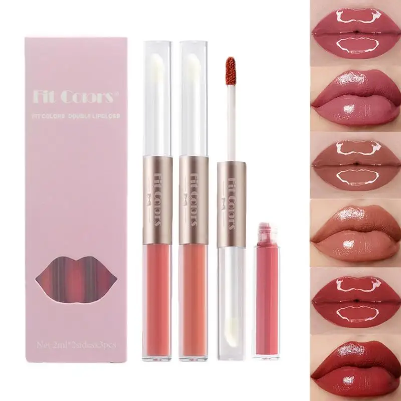 Lucidalabbra A Doppia Testa Sexy Labbra Rosse Specchio Per Il Trucco Lucidalabbra Lucidalabbra Rossetto Opaco