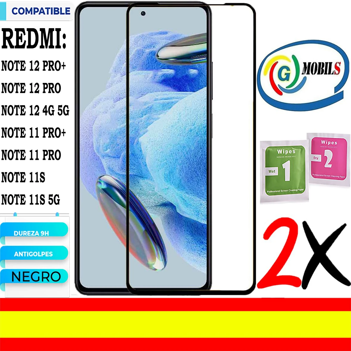Xiaomi Redmi Note 12 Pro Plus Proteggi Schermo Compatibile, Redmi Note 12 Pro 5G, Redmi Note 12, Redmi Note 11 Pro Plus, Redmi Note 11 Pro, Redmi Note