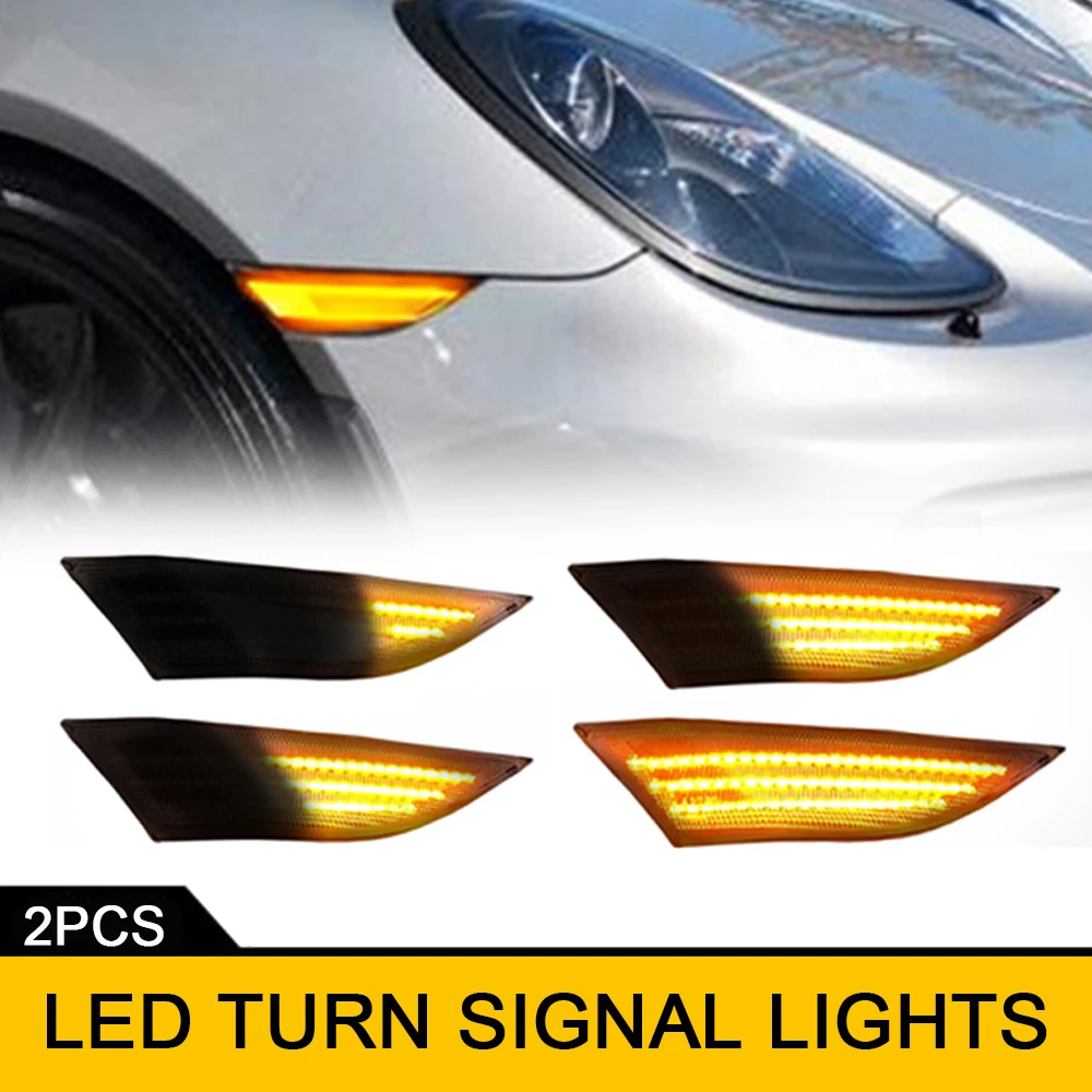 2X Indicatore Di Direzione Laterale A Led Indicatore Di Direzione Indicatore Di Direzione Sequenziale Per Porsche Boxster Cayman 982 981 718 Spyder 99