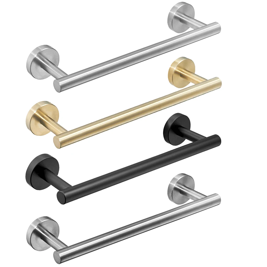 Portasciugamani In Acciaio Inox 30Cm Portacanna Bar Singolo Ristorante Bagno