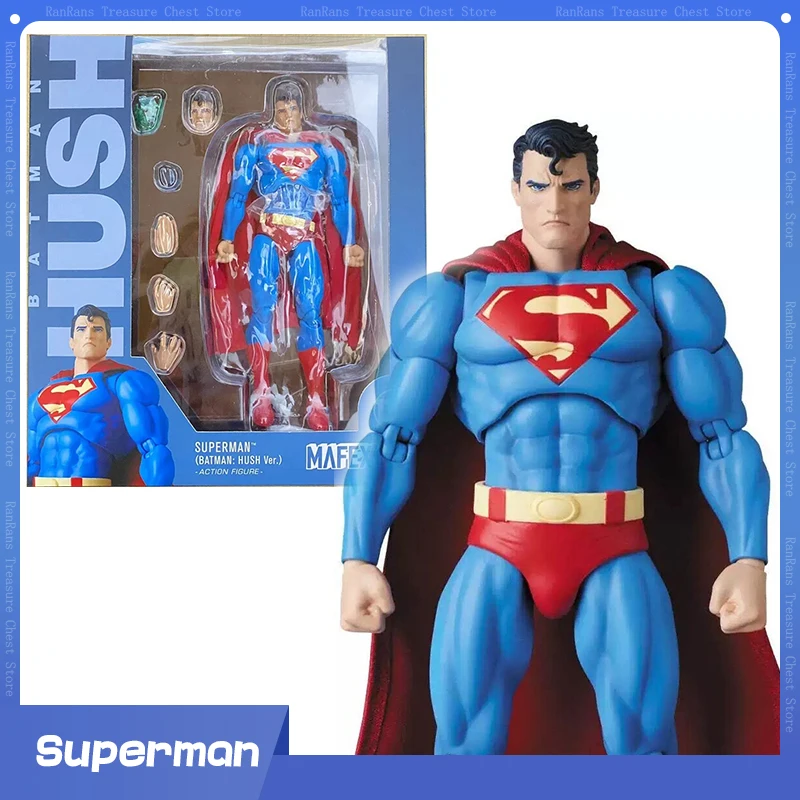 Original Medicom Superman Figures Toy Batman Hush Mafex No.117 Superman Anime Action Figures Collection Model Toys Gift In Stock