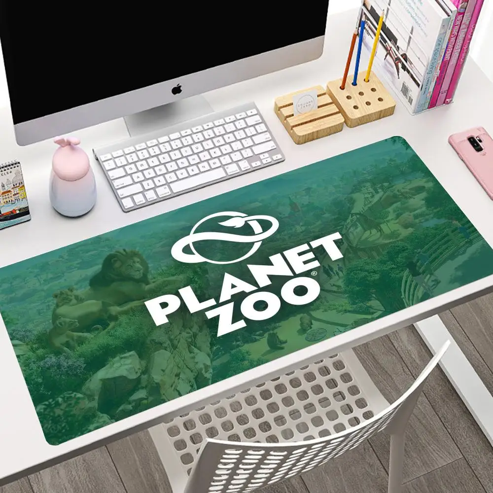 Sandbox Management Building Game Planet Zoo Mouse Pad Large Size Office Desk Protector Office Mat Pu Leather Waterproof Mouse Pc Gaming Pad Desktop