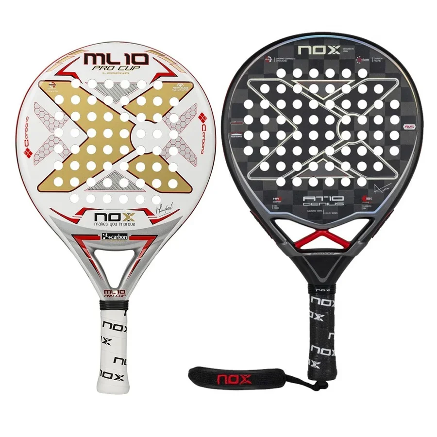 Nox At10 Genius Agustin Tapia Racchetta Da Tennis, Racchetta Tapia, Fibra Di Carbonio 3K Con Eva, Soft Memory Paddle, Alta Potenza Di Bilanciamento