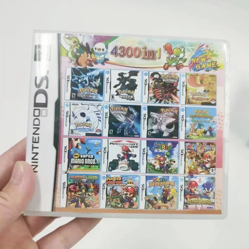 3Ds Nds 4300 In 1 Raccolta Ds Nds 3Ds 3Ds Ndsl Game Cartridge Card Videogioco R4 Memory Card Versione Inglese Regali