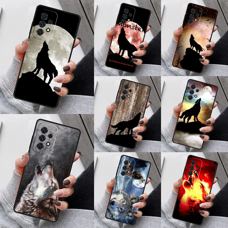 Custodie Per Telefoni Wolf Howled Funda Per Samsung Galaxy A13 A53 A73 A12 A22 A32 A52 A51 A71 A80 A91 Coque