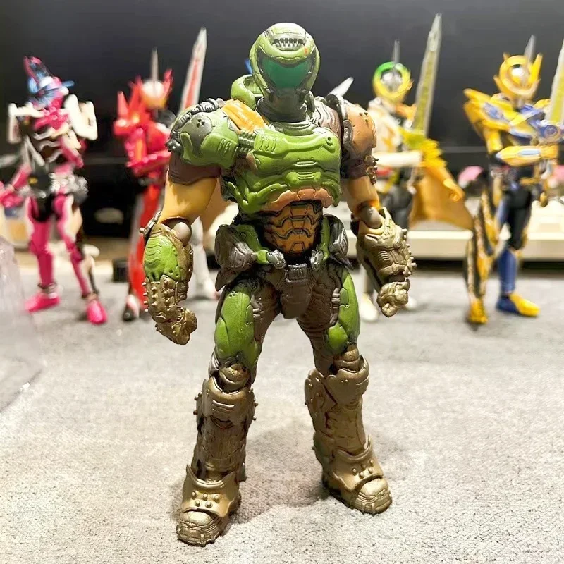 16Cm Anime Figma Sp-140 Doom Eternal Doom Slayer Figure Destroy Warrior Eternal Destroy Warrior Action Figures Modello Giocattoli In Pvc
