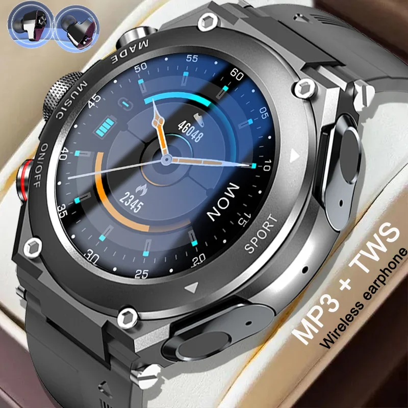 2024 Nuovo Smart Watch Tws Headset Due In Uno Wireless Bluetooth Dual Earbuds Chiama Health Monitor Sport Music Auricolare Smartwatch