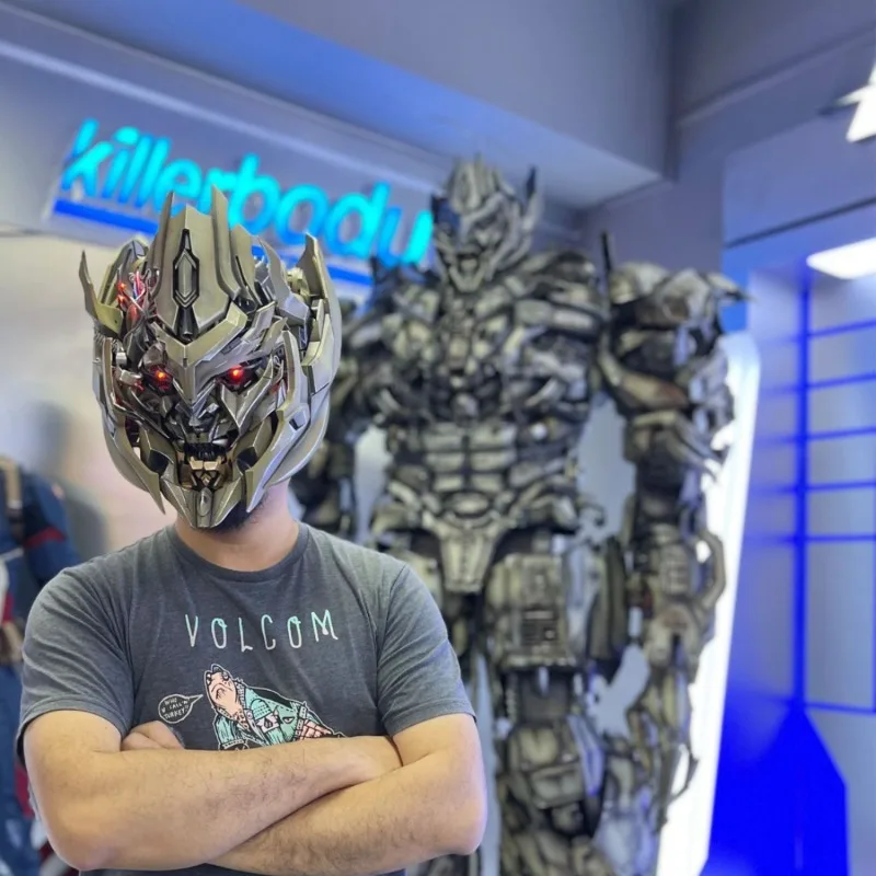 Killerbody 1:1 Casco Indossabile Da Collezione Originale Sac Transformers Megatron, Chatterbox Voice Changer Regalo Giocattolo Da Collezione