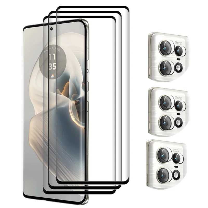 Per Motorola Edge 50 Pro Screen Protector 9D Pellicola In Vetro Temperato Pellicola Morbida Per Fotocamera Per Moto Edge 50 Pro