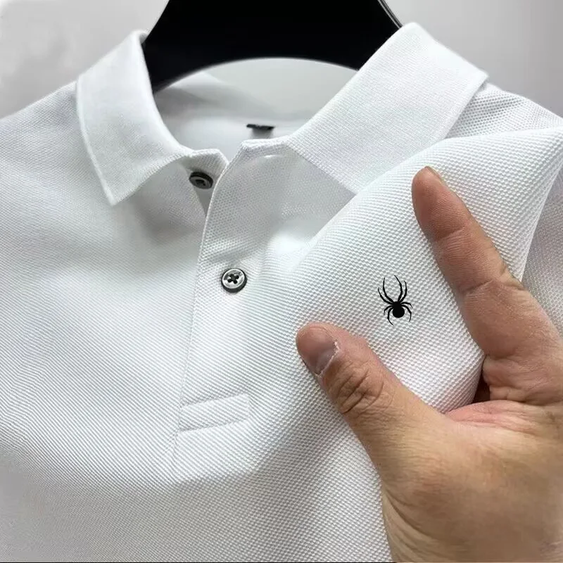 Polo Casual De Manga Corta Para Hombre, Camiseta De Cuello Roscado, Camiseta Trasparente, Ropa De Oficina, Verano