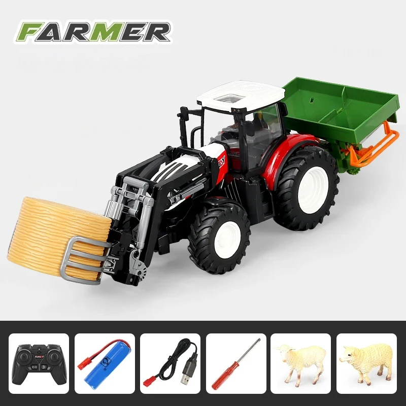 Nuovo 6685-3 Telecomando Veicolo Dell'Agricoltore Combinazioni Multiple 2.4Ghz Combinazioni Multiple Rc Farm Car Simulazione Modello Regalo