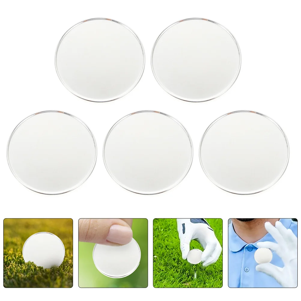 5 Pcs Golf Mark Markers Round Golfs Position Tools Iron Golf Gear Balls Accessori Piatti