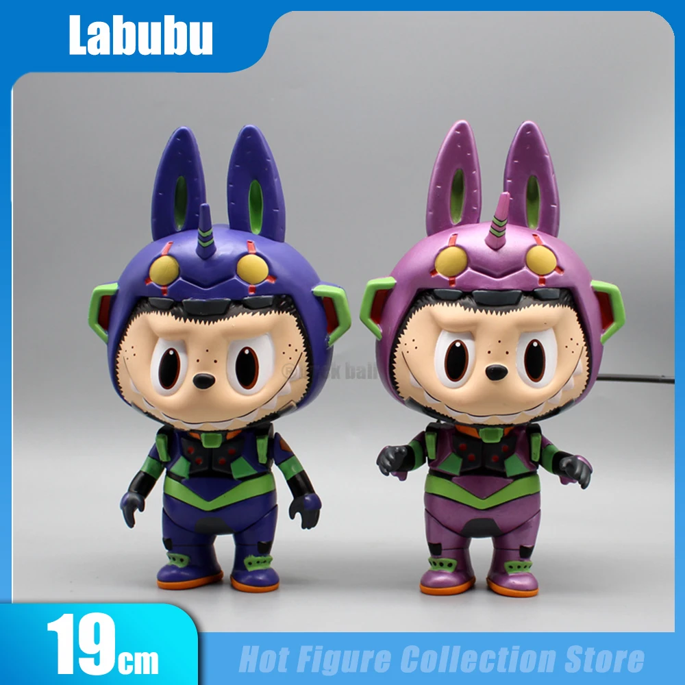 19Cm Labubu Anime Figure Labubu Figurine Statua Carina Modelli Di Bambole In Pvc Collezione Decorazione Desktop Giocattoli Regali Di Compleanno Per Ba