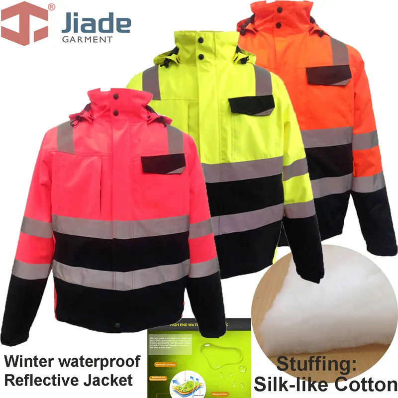Giacca Invernale Da Lavoro Da Donna Giacca Invernale Riflettente Ad Alta Visibilità Da Donna En471/Ansi Giacca Invernale Impermeabile Spedizione Gratu