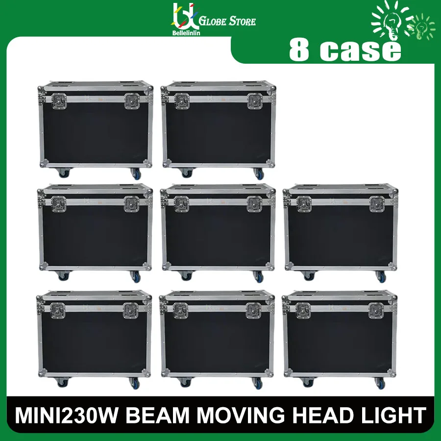 0 Tax 8Pcs Fly Case Per Prezzo Di Fabbrica Lyre Sharpy Beam 230W 7R Stage Moving Head Beam Mini 230W 7R Dmx Luci Da Palcoscenico