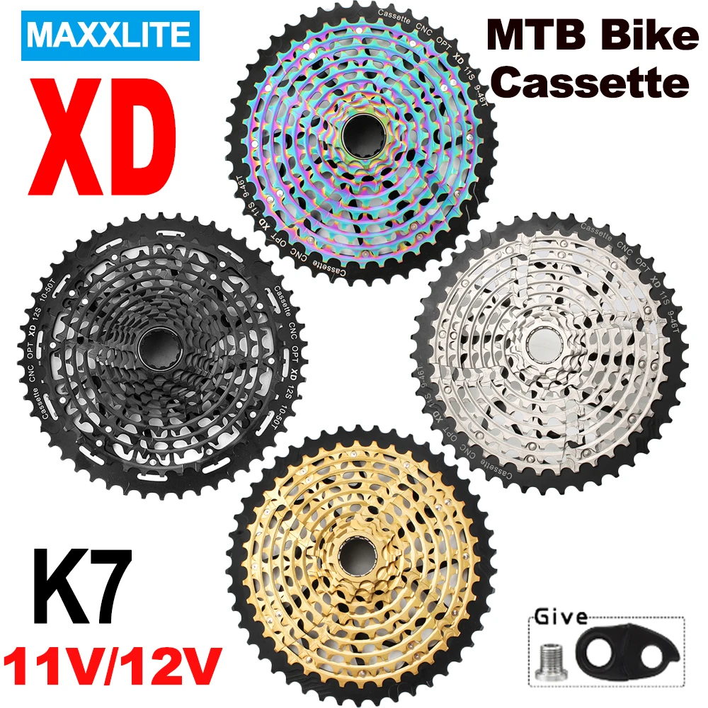 Maxxlite Mtb Cassette Ultralight K7 11 Speed Xd Cassette 12V K7 Bici Ruota Libera Bicicletta Pignone Per Sram Gx Eagle 12 Parti Della Bici