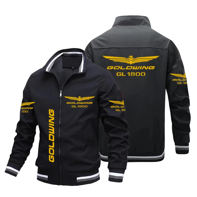 2024 Nuova Giacca Da Moto Da Uomo Gold Wing Gl1800 Print Jacket Biker Racer Team Club Jacket Fashion Bomber Jacket Abbigliamento Uomo