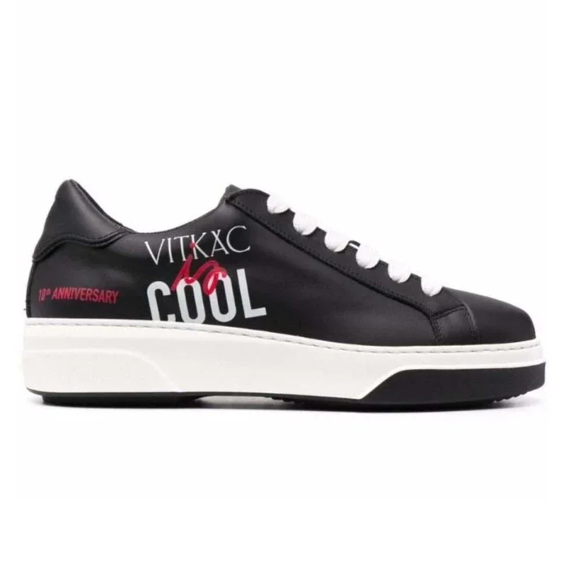 Top Luxury Black Colors Mens Plats Shoes 2024 Italy Brand Dsq2 Casual Printed Cool Genuine Leather Waterproof Icon Shoes Hot