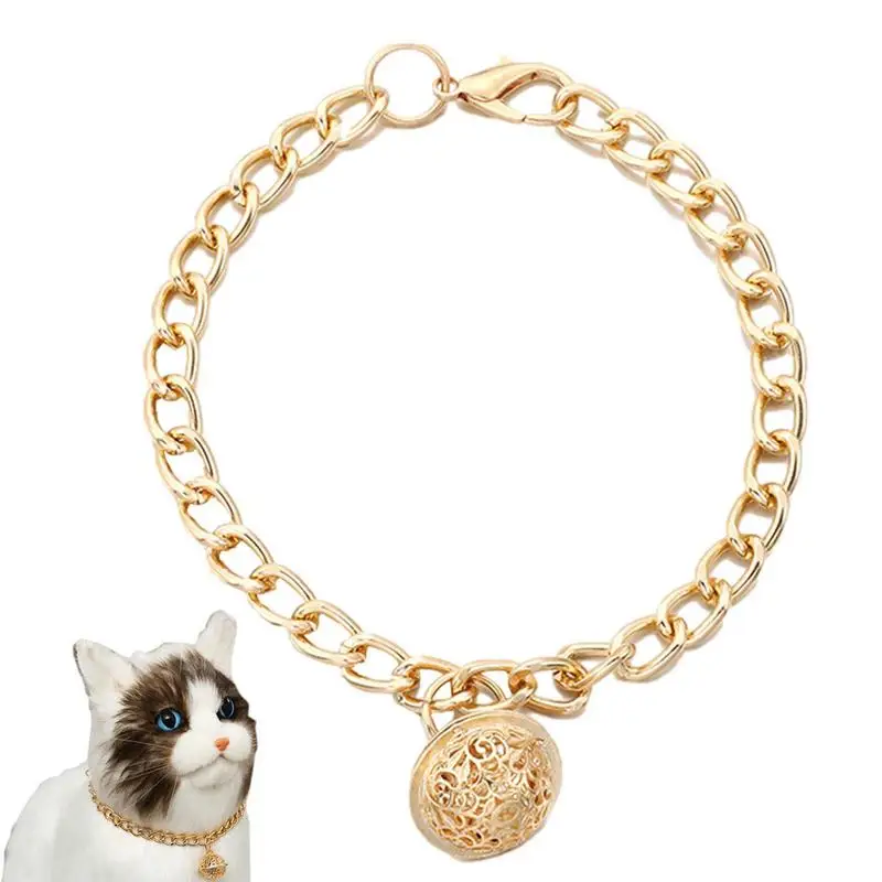 Collare A Catena Per Gatti Con Campana Fashion Design Collare Per Collana Per Cani Collana Per Gatti Collare A Catena Per Cuccioli Gioielli Di Moda Pe