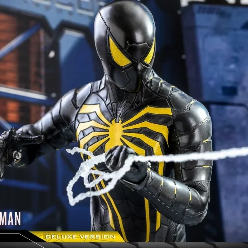 Anime Hottoys Spider-Man Genuine Collectiblefigure 1/6 Vgm44 Spider-Man Modello In Pvc Anti Ock Suit Ps4 Marvels Action Model
