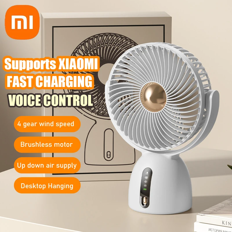 Xiaomi Ventilatore Elettrico Multifunzionale Circolatore Controllo Vocale Ventilatore Portatile Domestico Silenzioso Ventilatore Da Soffitto A Parete 