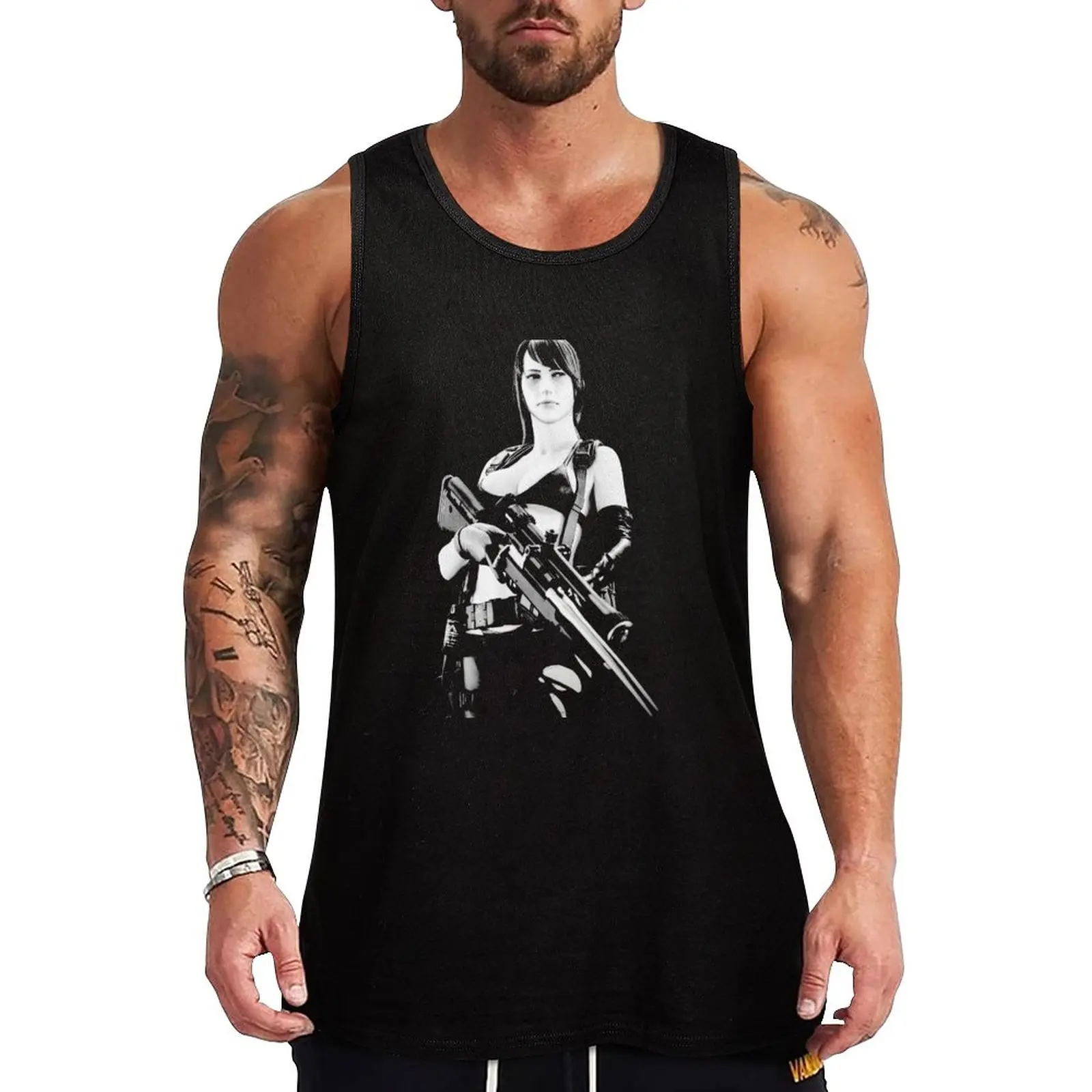 New Quiet - Metal Gear Solid V Tank Top Gym Man Bodybuilding Men Prodotti Più Venduti Bodybuilding