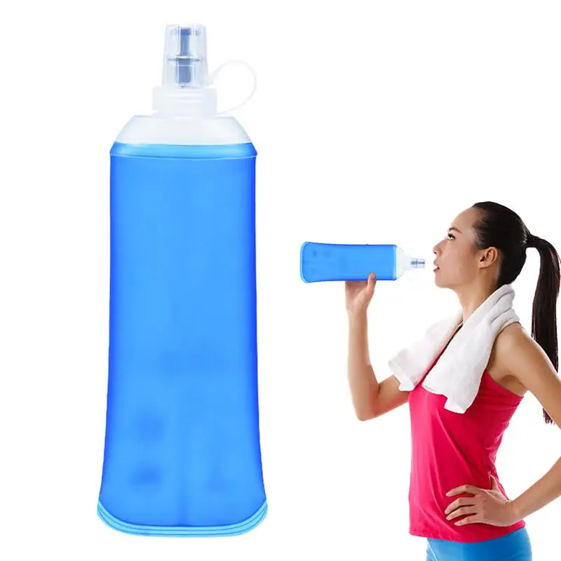 Borraccia Da Viaggio Borsa Pieghevole Da 450Ml Borraccia Borraccia Borraccia Portatile E Leggera Per Camminare In Bicicletta