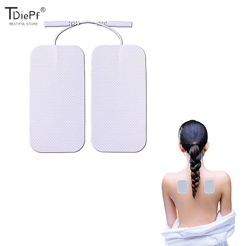 1/2Pcs Stimolatore Muscolare Pad Per Elettrodi Rettangolari Cuscinetti Di Ricambio Per Alleviare Il Dolore Muscolare Per La Macchina Per La Tonificazi