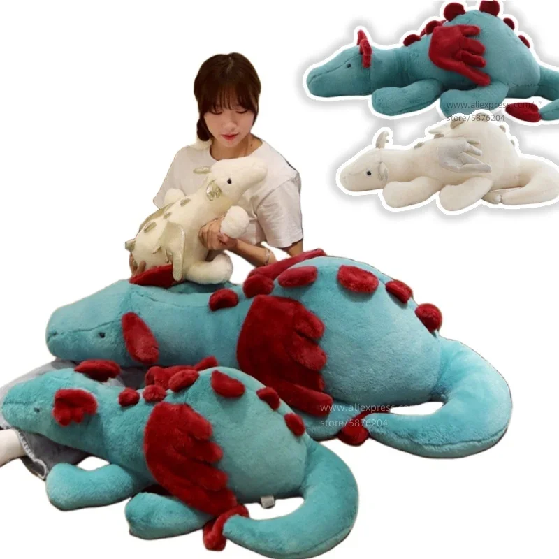 Fluffy Farcito Evil Red Fly Wings Fire Dragon Peluche Pterosauria Flying Dragon Peluche Peluche Bambola Giocattoli Per Bambini Ragazzo