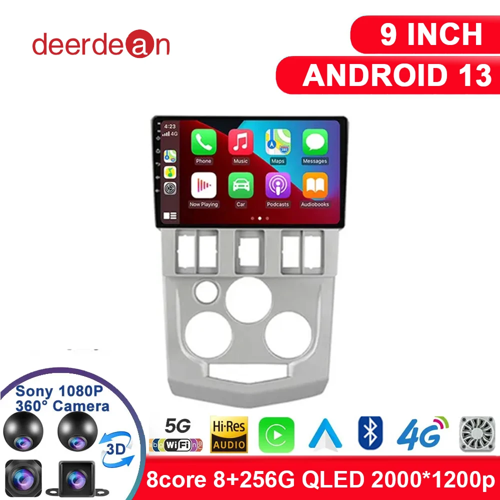 Android 13 Carplay Autoradio Per Renault Logan 1 Sandero 2009 - 2015 2 Din Multimedia Autoradio Dacia Duster Carplay 4G Gps Wifi