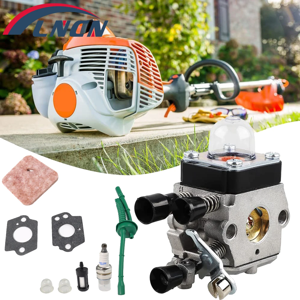 C1Q-S97 Fs38 Fs55R Carburatore Per Stihl Fs55 Fs55R Fs38 Fs45 Fs46 Km55 Hl45 Fs45L Fs45C Fs46C String Trimmer Weed Eater Parts