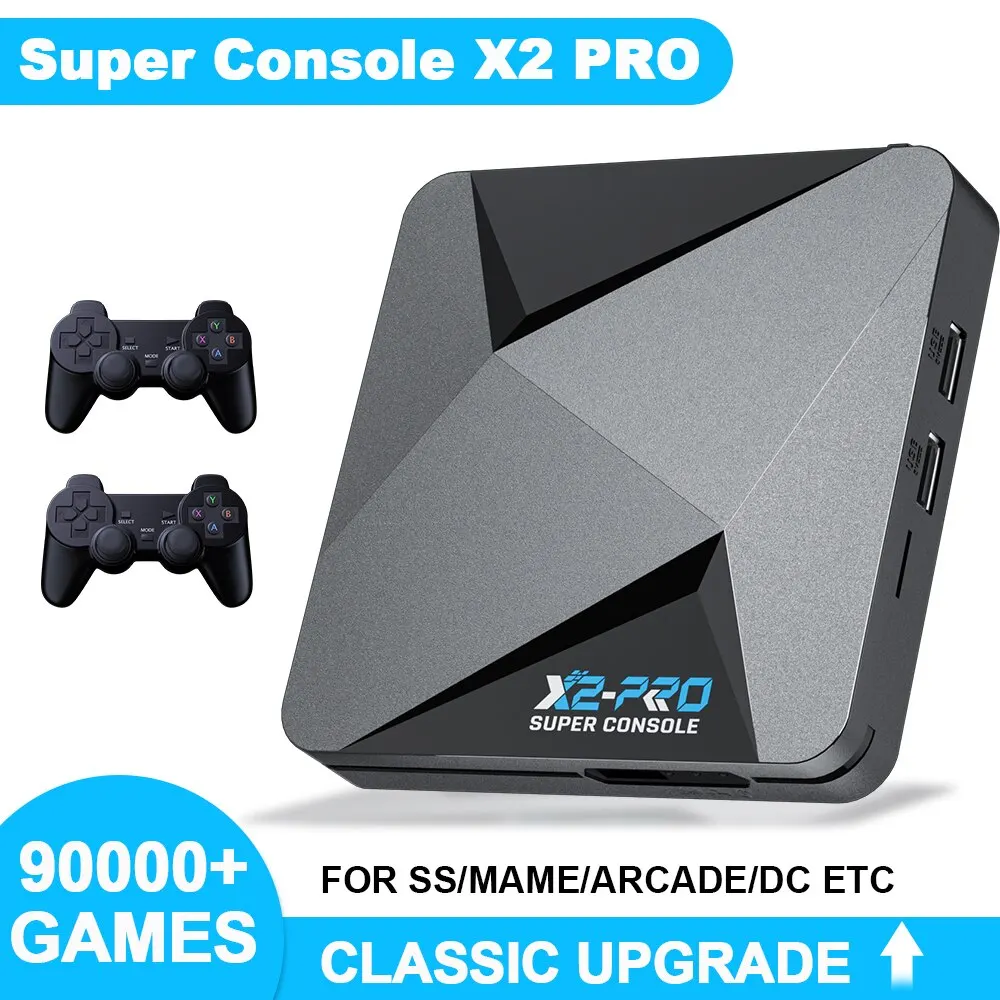 Kinhank Super Console X2 Pro 4K Console Per Videogiochi Portatili 100000 Giochi Retrò 70 Emulatore Per Psp/Ps1/Sega Saturn