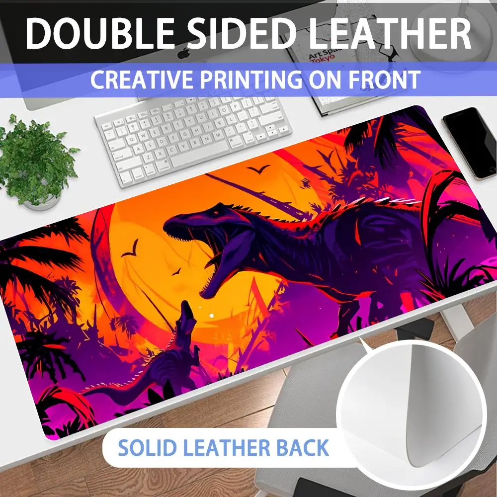 Tyrannosaurus Rex Mouse Pad Large Non-Slip Desk Pad Mouse Pad  Pu High-End Quality Light Luxury Desk Pad