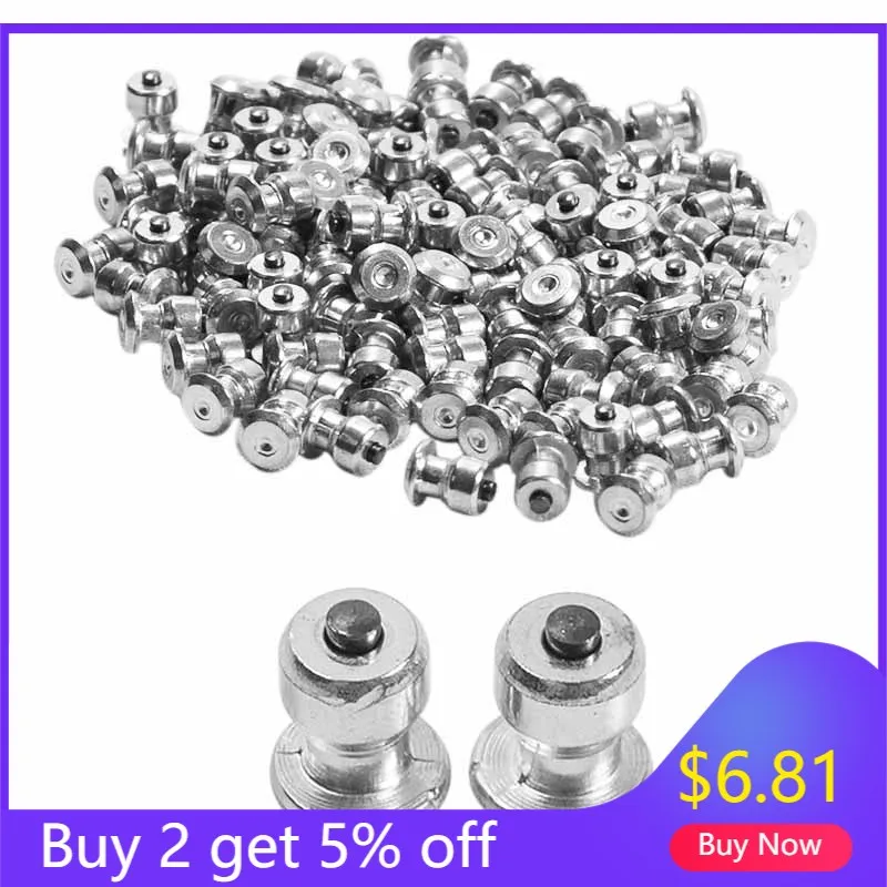 100/200 Winter Wheel Lugs Car Tires Studs Snow Spikes Wheel Tire Snow Chains Studs For Shoes Atv Car Motorcycle Tire 8 X10Mm