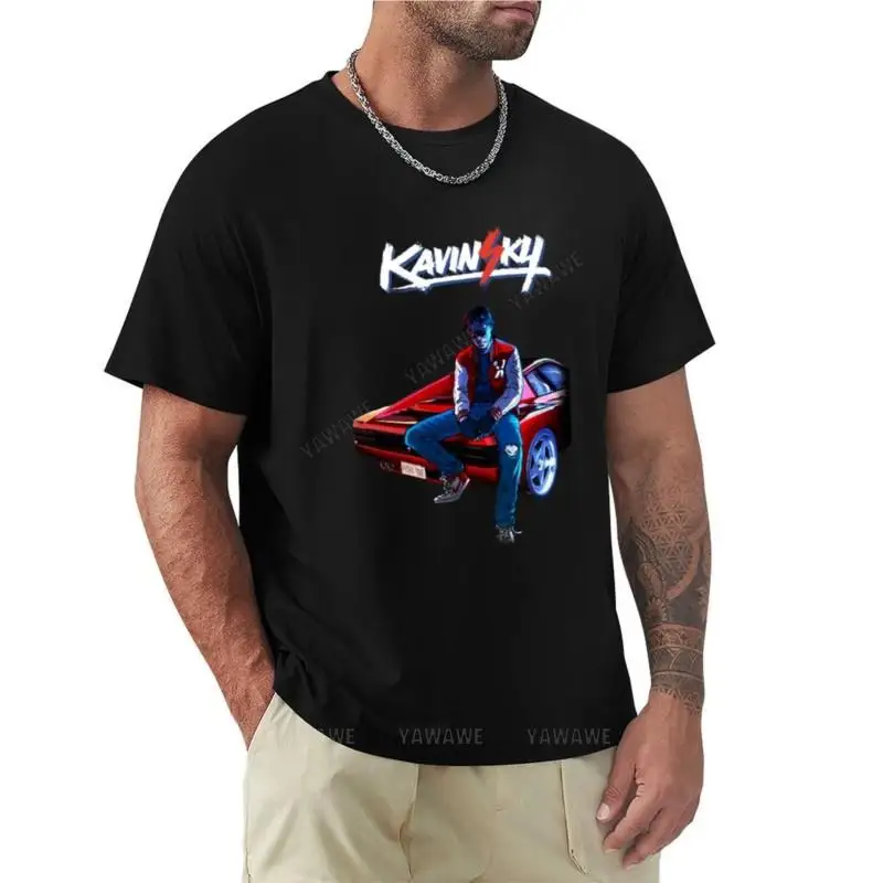 Kavinsky T-Shirt T-Shirt Uomo T-Shirt Ad Asciugatura Rapida T-Shirt Bianca Tinta Unita Maglietta Uomo Cotone Teeshirt
