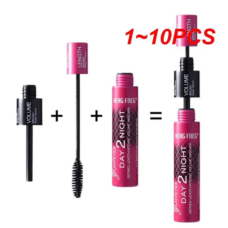 1 ~ 10 Pz Nero Liquido 4D Fibra Di Seta Mascara Impermeabile Rimel Maquiagem Allunga Lungo E Spesso Curling Ciglia Mascara Ciglia