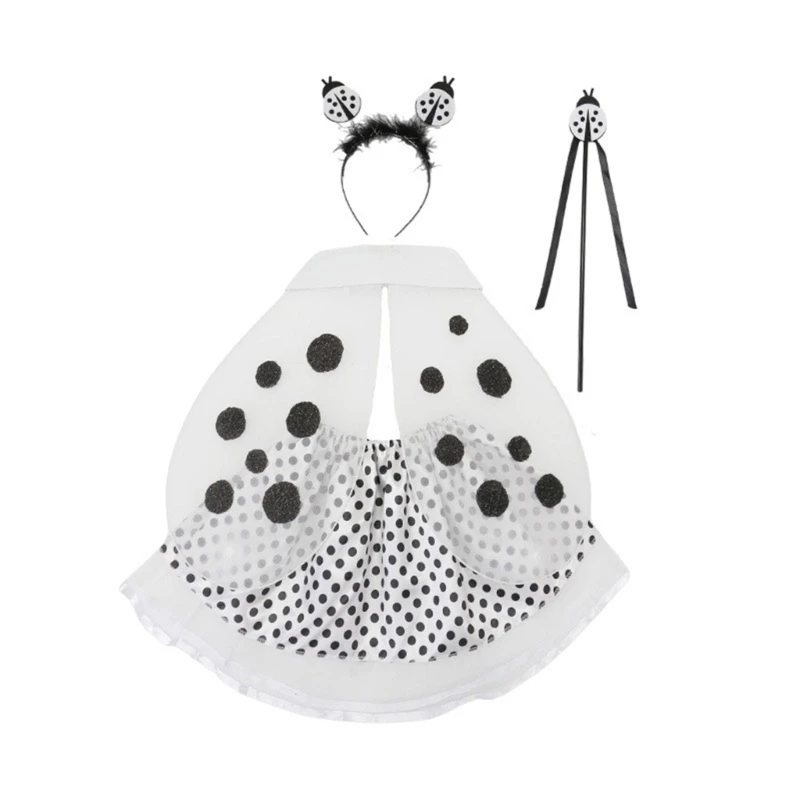Costume Da Lady Bugs Bacchette Magiche Fantasie Coccinella Vestito Da Coccinella