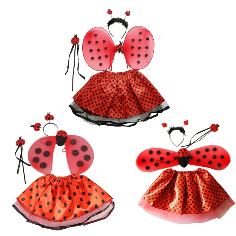 Costume Da Lady Bugs Bacchette Stellari Fantasie Coccinella Vestito Da Coccinella