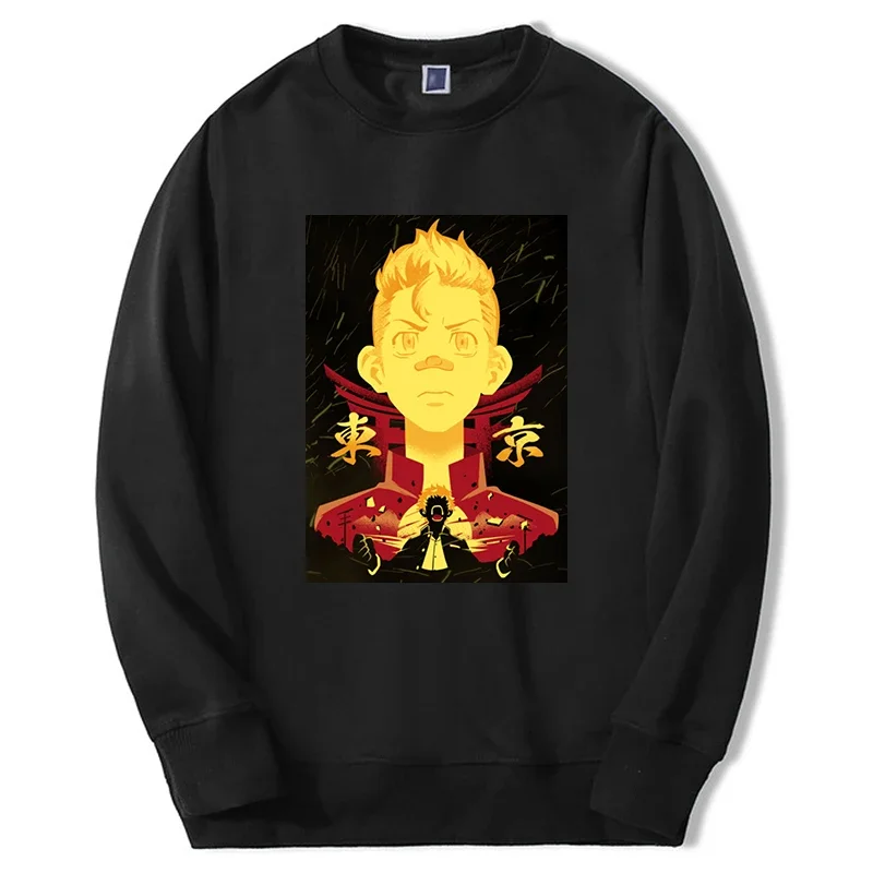 2024 Hot Anime Tokyo Revengers Felpe Con Cappuccio Uomo Donna Mikey Anime Graphic Felpe In Pile Girocollo Sudaderas Hombre Moletom