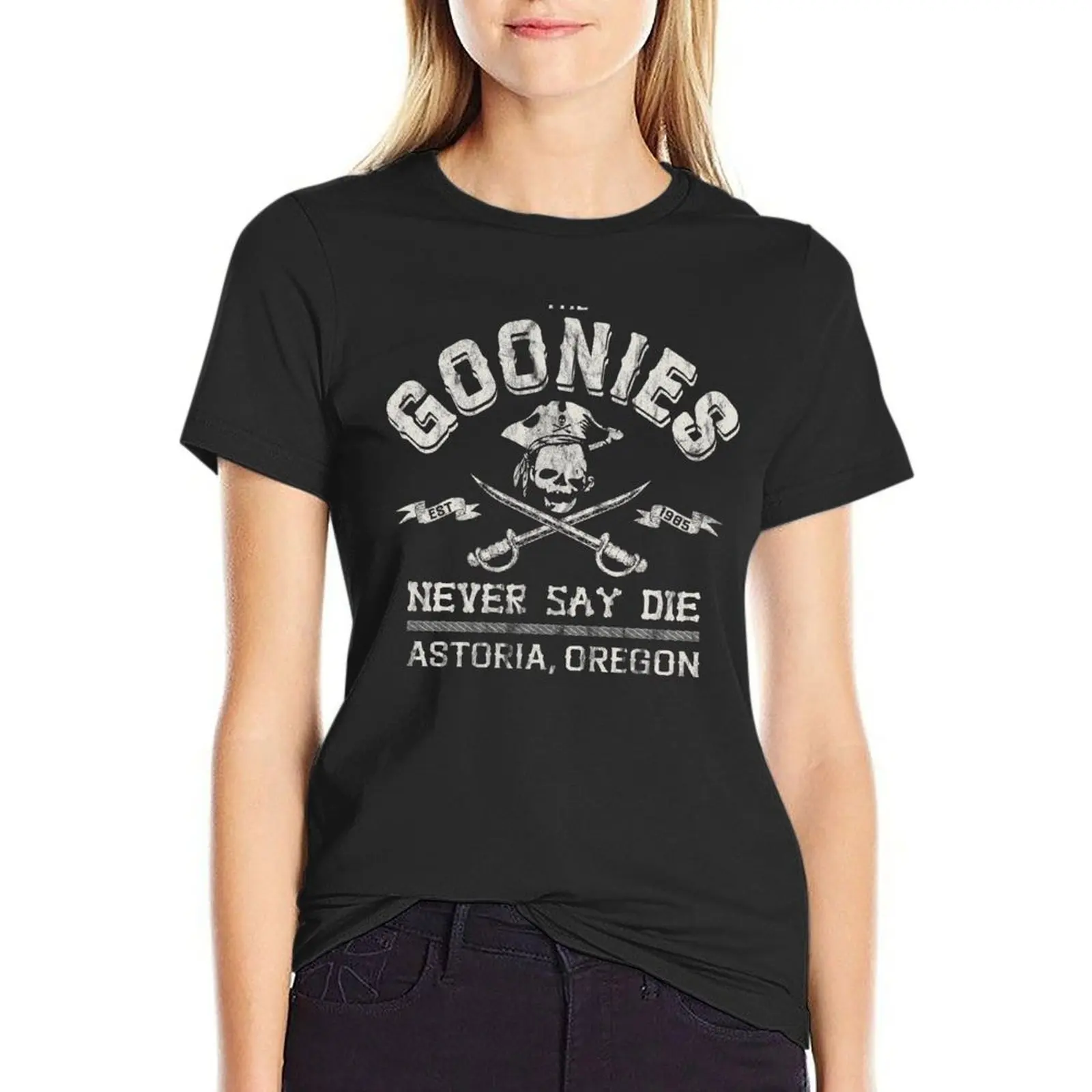 The Goonies Vintage Circa 1985 T-Shirt Cat Shirts For Women T-Shirt Dress For Women Sexy