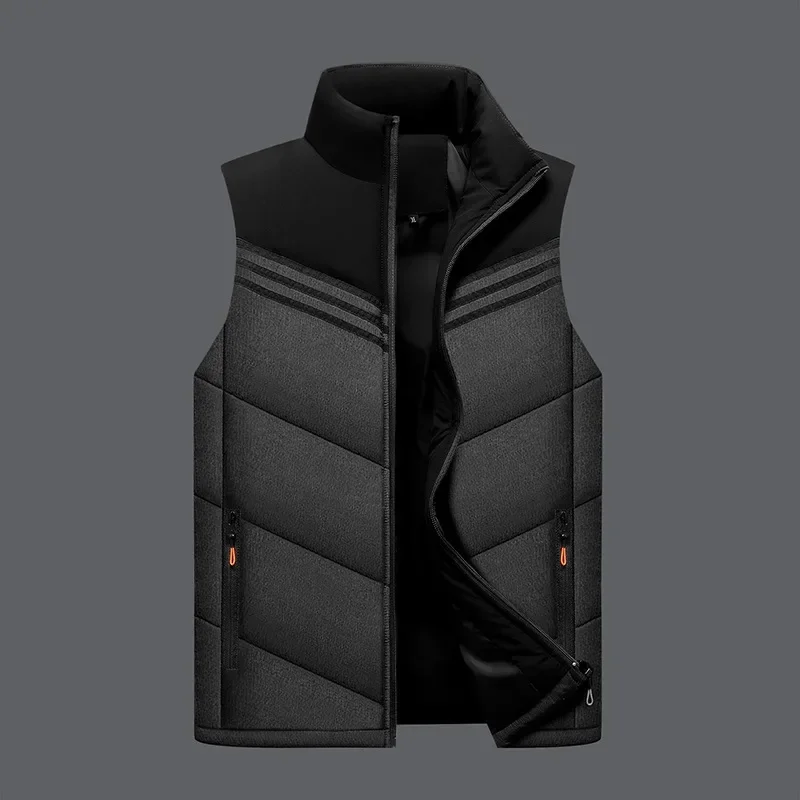 Tfetters Gilet Di Marca Per Uomo Abbigliamento Moda Casual Colletto Alla Coreana Colori A Contrasto Gilet Da Uomo 2024 Capispalla Autunno Cappotti Inv