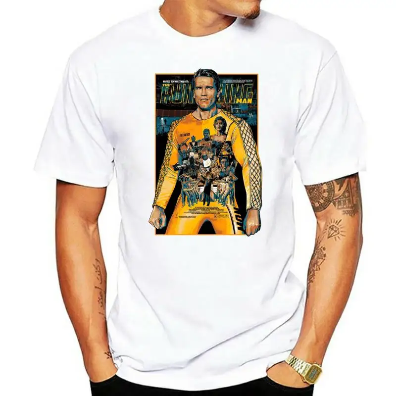 The Running Man Movie Anni '80 Anni '90 Retro Alexander Schwarzenegger Arnie Mens T Shirt
