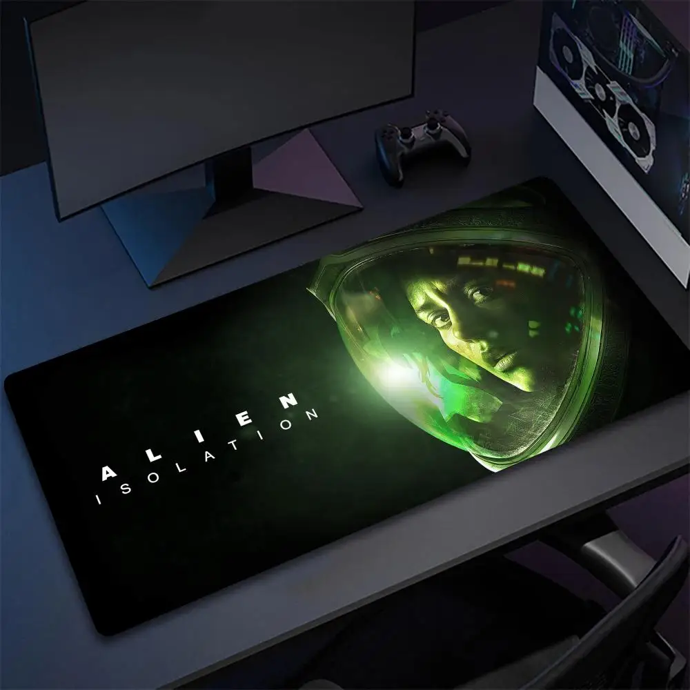 Covert Classic Horror Survival Alien I-Isolation Game Mouse Pad Non-Slip Rubber Edge Locking Keyboard Mousepads Game Play Mats For Notebook Pc Gaming 