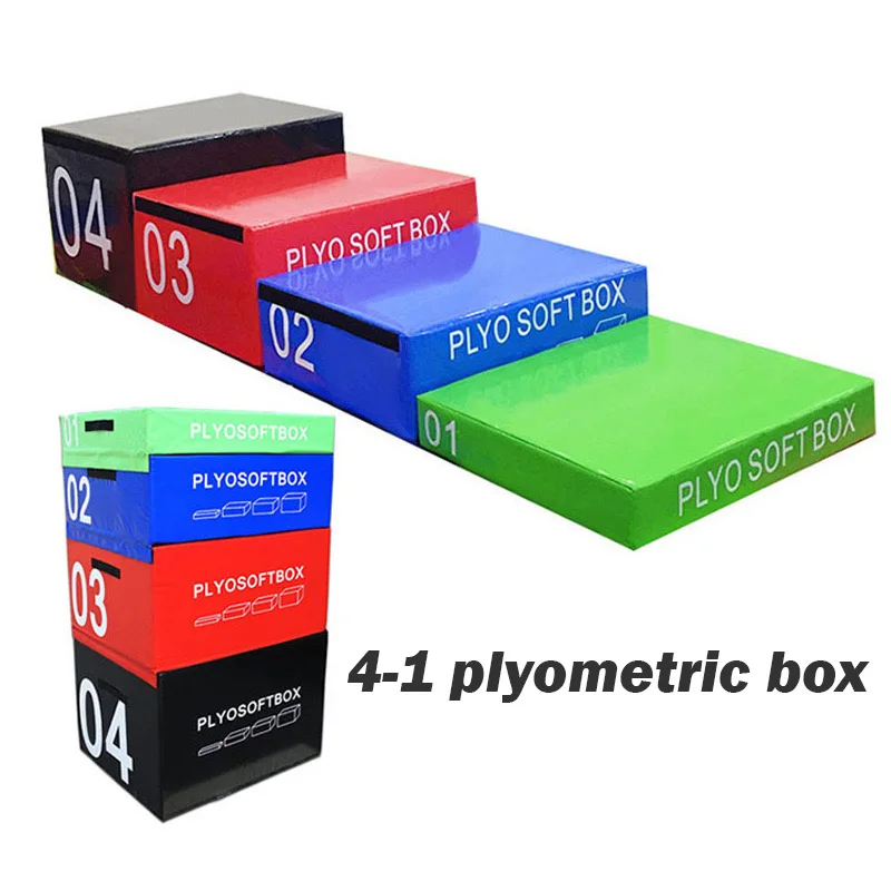 Plyometric Jump Soft Box Impilabile Per Bambini Adolescenti Ginnastica Plyo Soft Box Con Aumento Del Peso