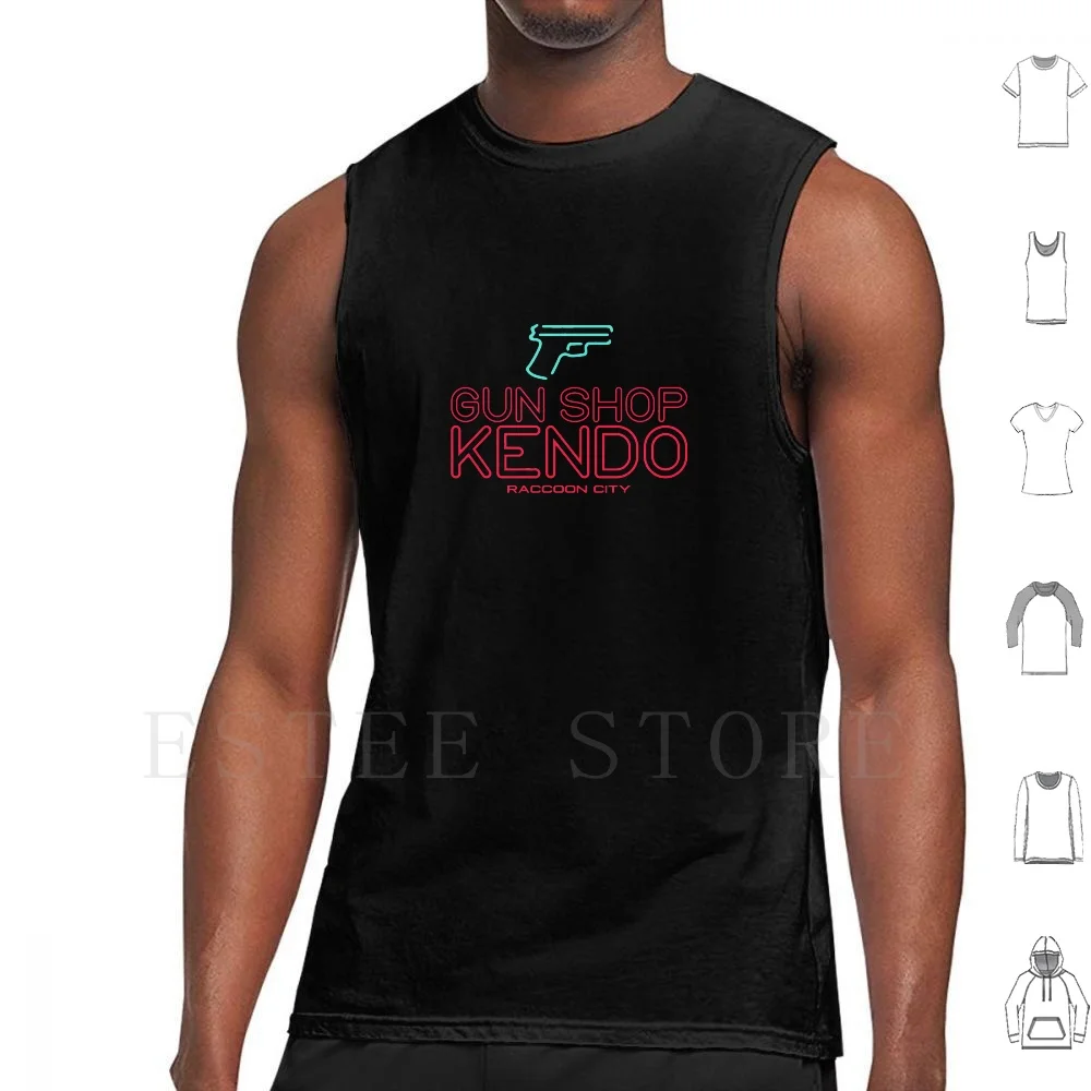 Negozio Di Armi Kendo Canotte Gilet Senza Maniche Kendo Gun Shop Raccoon City Horror Survival Horror Videogioco