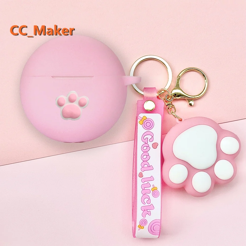 Per Oppo Enco Buds2 Custodia Cute Portachiavi Ciondolo Oppo Enco Buds2 Custodia Morbida In Silicone Cute Dinosaur Oppo Enco Buds2 Cover Protettiva